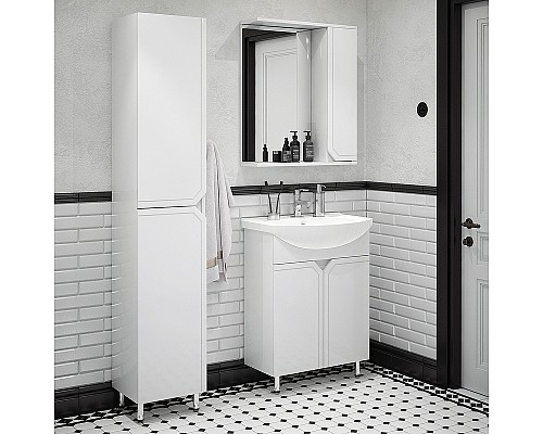 Тумба под раковину Corozo Сириус 65 SD-00001438 Белая