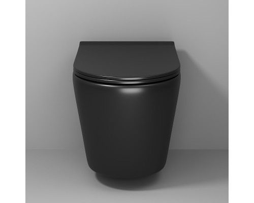 Унитаз Grossman Fly GR-4478BMS подвесной Черный матовый с сиденьем Микролифт