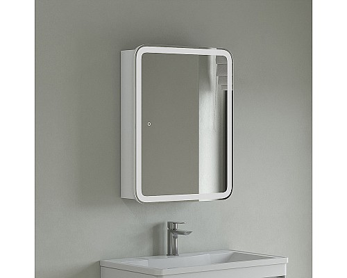 Зеркальный шкаф Corozo Алабама 50/С SD-00001389 с подсветкой Белый