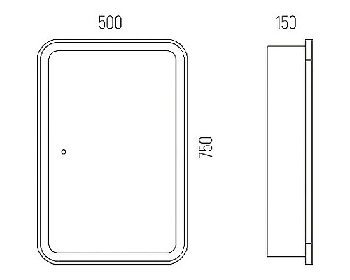 Зеркальный шкаф Corozo Алабама 50/С SD-00001389 с подсветкой Белый