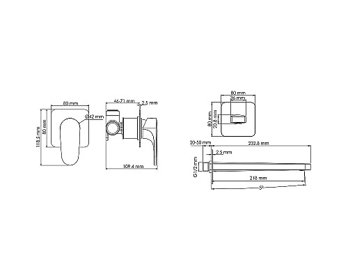 Смеситель для раковины WasserKRAFT Asphe A7751.289 Розовое золото