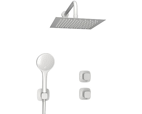 Душевая система WasserKRAFT Saale A9551.266.146.254.328.156.155 Белая матовая