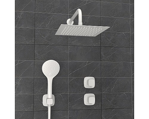 Душевая система WasserKRAFT Saale A9551.266.146.254.328.156.155 Белая матовая