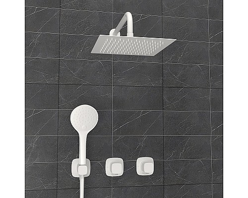 Душевая система WasserKRAFT Saale A9551.266.146.254.328.156.155 Белая матовая