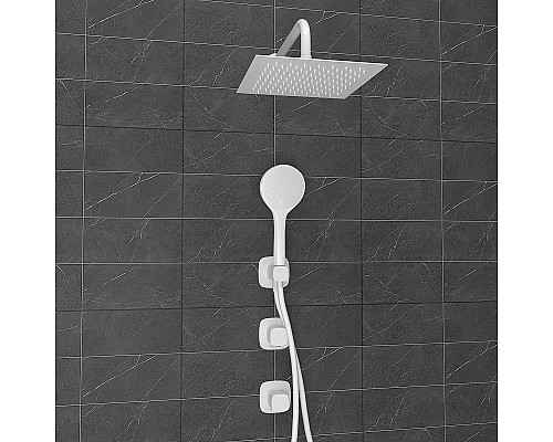 Душевая система WasserKRAFT Saale A9551.266.146.254.328.156.155 Белая матовая