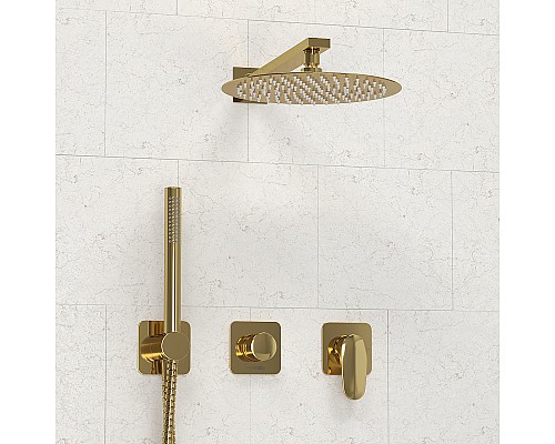 Душевая система WasserKRAFT Neckar A2151.277.183.208.280.197.281 Золото глянцевое