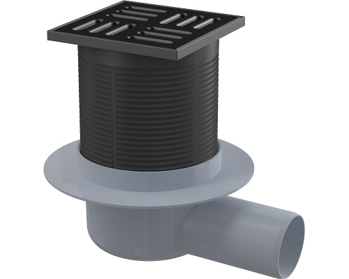 Душевой трап Alcaplast APV31BLACK с Черной матовый решеткой