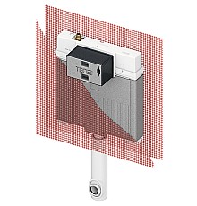 Смывной бачок Tece Box Octa II 9370500 для напольного унитаза без клавиши смыва
