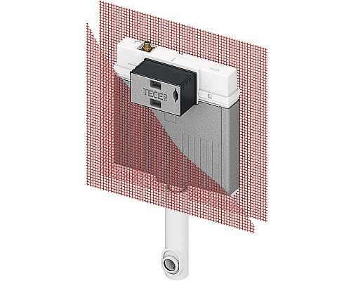 Смывной бачок Tece Box Octa II 9370500 для напольного унитаза без клавиши смыва