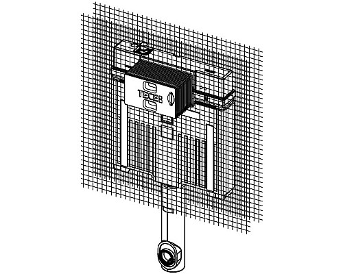 Смывной бачок Tece Box Octa II 9370500 для напольного унитаза без клавиши смыва