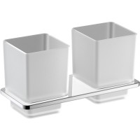 Стакан для зубных щеток Timo Selene 43034/00 двойной Хром