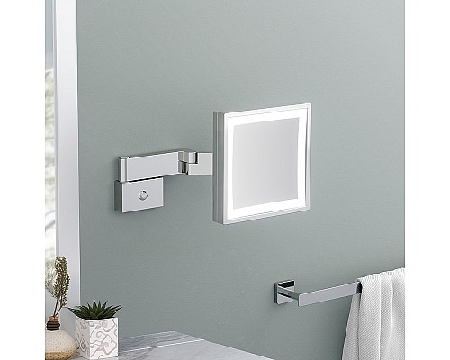 Косметическое зеркало Timo Selene 10076/00 с подсветкой Хром