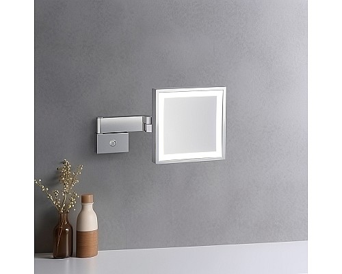 Косметическое зеркало Timo Selene 10076/00 с подсветкой Хром