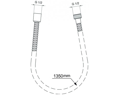 Душевой шланг Ideal Standard Ideal Rain Хром