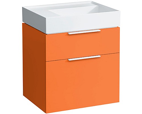 Тумба под раковину Laufen Kartell 60 4.0756.2.033.635.1 подвесная Оранжевая глянцевая