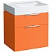 Тумба под раковину Laufen Kartell 60 4.0756.2.033.635.1 подвесная Оранжевая глянцевая