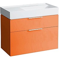 Тумба под раковину Laufen Kartell 90 4.0760.2.033.635.1 подвесная Оранжевая глянцевая