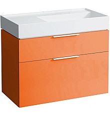 Тумба под раковину Laufen Kartell 90 4.0760.2.033.635.1 подвесная Оранжевая глянцевая