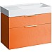 Тумба под раковину Laufen Kartell 90 4.0760.2.033.635.1 подвесная Оранжевая глянцевая
