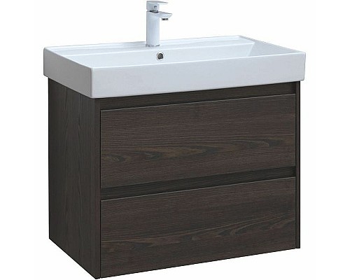 Тумба под раковину Aquanet Nova Lite 75 287895 подвесная Дуб черный