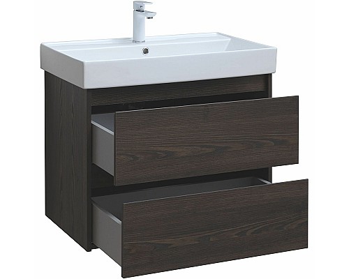 Тумба под раковину Aquanet Nova Lite 75 287895 подвесная Дуб черный