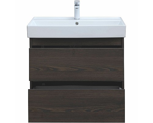 Тумба под раковину Aquanet Nova Lite 75 287895 подвесная Дуб черный