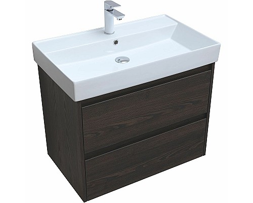 Тумба под раковину Aquanet Nova Lite 75 287895 подвесная Дуб черный