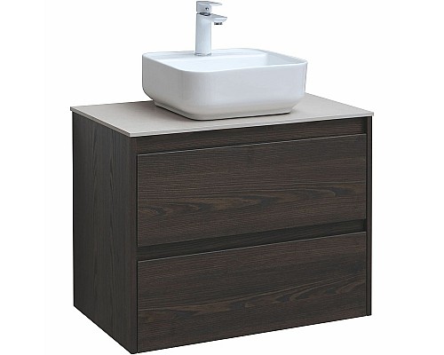 Тумба под раковину Aquanet Nova Lite 75 287895 подвесная Дуб черный