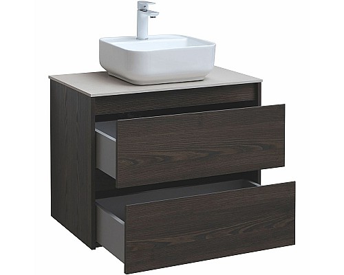 Тумба под раковину Aquanet Nova Lite 75 287895 подвесная Дуб черный