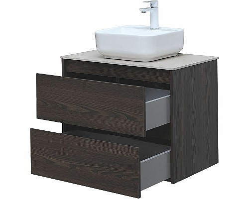 Тумба под раковину Aquanet Nova Lite 75 287895 подвесная Дуб черный