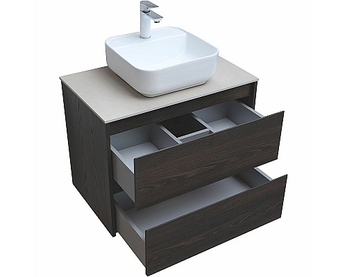 Тумба под раковину Aquanet Nova Lite 75 287895 подвесная Дуб черный