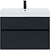 Тумба под раковину Aquanet Бруклин 85 310142 подвесная Антрацит матовый
