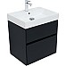 Тумба с раковиной Aquanet Бруклин 60 312875 подвесная Антрацит матовый