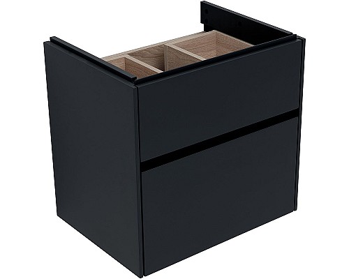 Тумба с раковиной Aquanet Бруклин 60 312875 подвесная Антрацит матовый