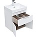 Тумба под раковину Aquanet Ирис new 50 310147 подвесная Белый глянец