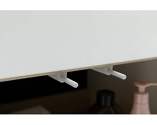 Тумба под раковину Aquanet Ирис new 50 310147 подвесная Белый глянец