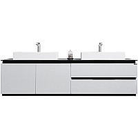 Тумба с раковиной Orans BC-6023-1800 180 60231800 подвесная Белая глянцевая