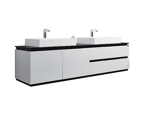 Тумба с раковиной Orans BC-6023-1800 180 60231800 подвесная Белая глянцевая