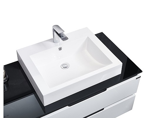 Тумба с раковиной Orans BC-6023-1800 180 60231800 подвесная Белая глянцевая