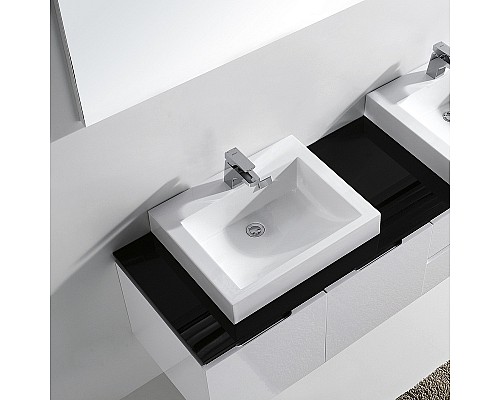 Тумба с раковиной Orans BC-6023-1800 180 60231800 подвесная Белая глянцевая