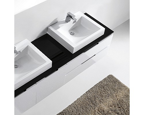 Тумба с раковиной Orans BC-6023-1800 180 60231800 подвесная Белая глянцевая