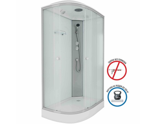 Душевая кабина Niagara Eco 120x80 R E120/80/13R/MT без гидромассажа
