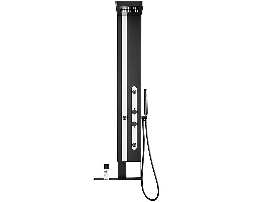Душевая панель Black&White Gravity GR027 027000 с гидромассажем Черная матовая Белая матовая Душевая панель Black&White Gravity GR027 027000 с гидромассажем Черная матовая Белая матовая