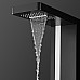 Душевая панель Black&White Gravity GR027 027000 с гидромассажем Черная матовая Белая матовая