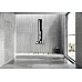 Душевая панель Black&White Gravity GR027 027000 с гидромассажем Черная матовая Белая матовая