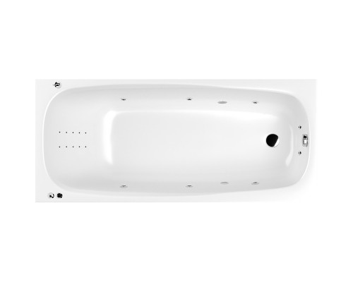Акриловая ванна Whitecross Layla 170x75 0102.170075.100.SMARTNANO.CR с гидромассажем