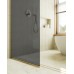 Душевая перегородка Maybah Glass 1090x1950 в узком профиле Золото стекло графитовое матовое