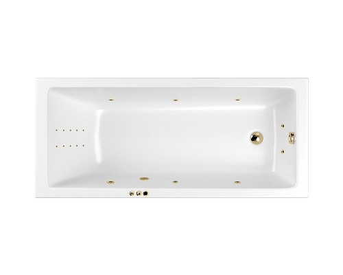Акриловая ванна Whitecross Wave 180x80 с гидромассажем
