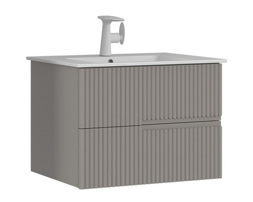 Тумба с раковиной Orka Moonlight 70 5001496 подвесная Бежевая матовая