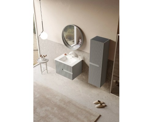 Тумба с раковиной Orka Moonlight 70 5001496 подвесная Бежевая матовая